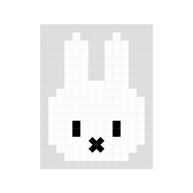 Jaar Redenaar Ondergeschikt IXXI Miffy pixel | Combo Design | Wanddecoratie