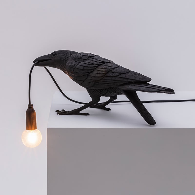 Bird tafellamp playing - Black