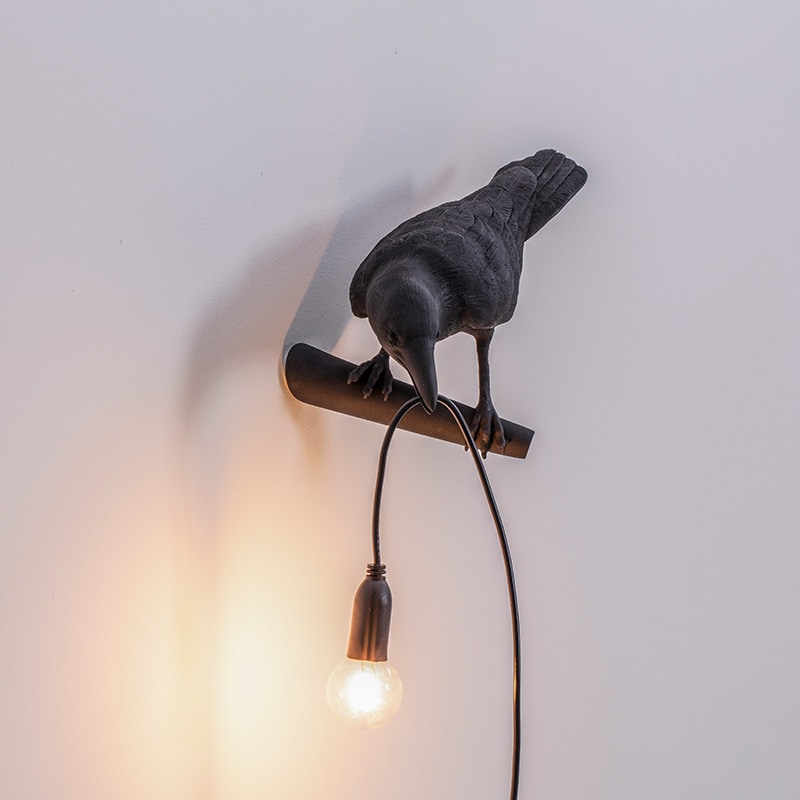 Nauwkeurig Verspreiding Oxide Seletti Bird lamp looking left black | Combo Design