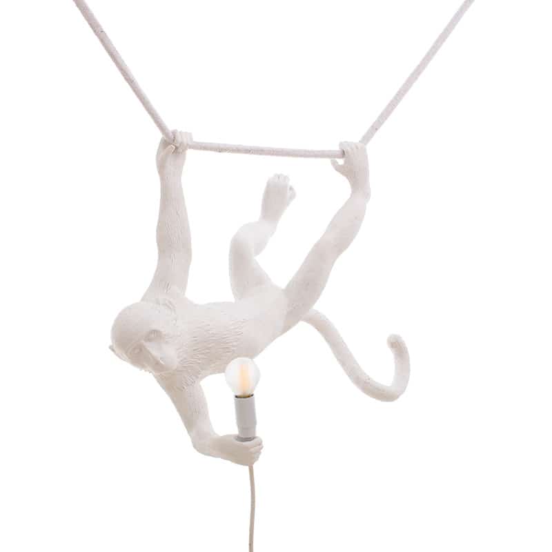 Monkey plafondlamp swing - White