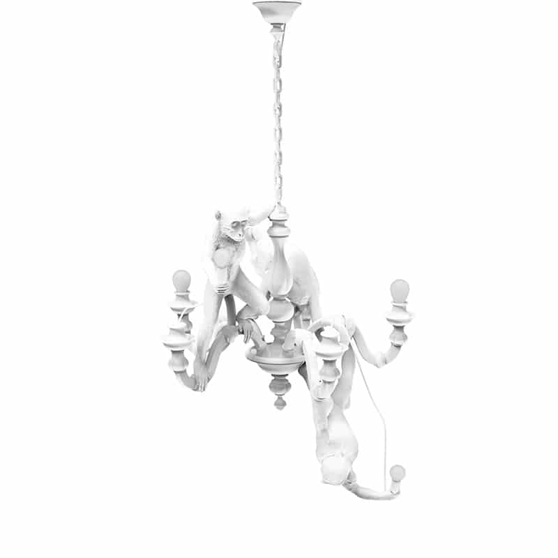 Monkey chandelier plafondlamp - White